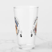 犬パーソナライズされたパパペット写真父の日 タンブラーグラス (左)