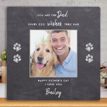 犬パーソナライズされたパパペット写真父の日 フォトプラーク<br><div class="desc">「お前は犬が望むパパだ」!この父の日与えのパパは彼の友人からパーソナライズされたの可愛いペットの写真最高のプラーク。犬の名前と写真でパーソナライズお気に入りのする。この犬のパパの父親の日のプラークお気に入りのは、すべての犬のパパと愛犬家の一つである！犬素晴らしからの贈り物。COPYRIGHT © 2020 Judy Burrows,  Black Dog Art - All Rights Reserved.犬のパーソナライズされたパパペット写真父の日のプラーク</div>