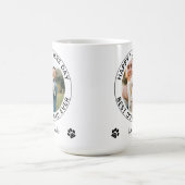 犬パーソナライズされたパパ父の日ペットの写真 コーヒーマグカップ (中央)