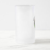 犬パーソナライズされたペットフォトグラスカップ フロストグラスビールジョッキ (中央)