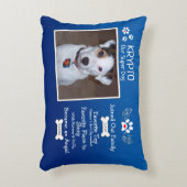 犬パーソナライズされたメモリアルのペット損失 アクセントクッション (正面(垂直))