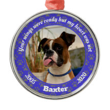 犬パーソナライズされたメモリアル青いポープリント