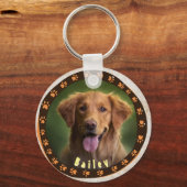犬パーソナライズされた写真ペット可愛いカスタマイズギフト キーホルダー (正面)