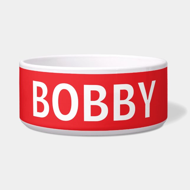 犬パーソナライズされた又は猫のカスタム鉢 ボウル (正面)