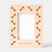 犬パーソナライズされた名おもしろいボーン レーザー彫刻フレーム (正面)