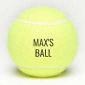 犬パーソナライズされた名ポー テニスボール (裏面)