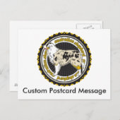 犬パーソナライズされた好きオーストラリアの羊飼い品種 ポストカード (正面/裏面)