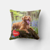 犬パーソナライズされた恋人のカスタムペット写真 クッション (裏面)