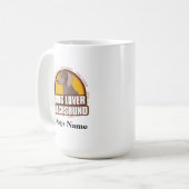 犬パーソナライズされた恋人ダックスント犬の品種 コーヒーマグカップ (正面左)