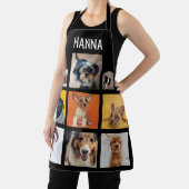 犬パーソナライズされた恋人フォトコラージュ名 エプロン (インサイチュ)