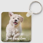 犬パーソナライズされた恋人Keepsakeペットフォモダント キーホルダー (裏面)