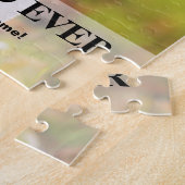 犬パーソナライズされた最高ののパパ ジグソーパズル (側面)