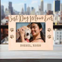 犬パーソナライズされた最高のの母 レーザー彫刻フレーム