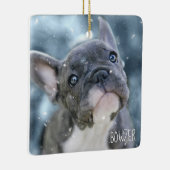 犬パーソナライズされた最高のや子犬の写真名の写真 セラミックオーナメント (右)