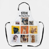 犬パーソナライズされた最高のパパエバーフォトコラージエプロン エプロン (正面)