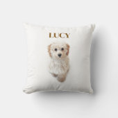 犬パーソナライズされた枕 – 名前をカスタムする&ペットデザイン クッション (正面)