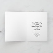 犬パーソナライズされた母ゴールデンレトリバー母の日 シーズンカード (内部)