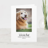 犬パーソナライズされた母ゴールデンレトリバー母の日 シーズンカード (正面)