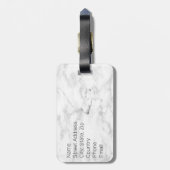 犬パーソナライズされた母バラ金ゴールドポー印刷ハート ラゲッジタグ (裏面縦)
