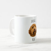 犬パーソナライズされた母フォトマグ | カスタム贈 コーヒーマグカップ (正面左)