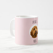 犬パーソナライズされた母フォトマグ | カスタム コーヒーマグカップ (正面左)