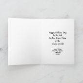 犬パーソナライズされた母ボストンテリア母の日 シーズンカード (内部)