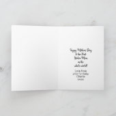 犬パーソナライズされた母ヨークシャーテリアマザーズ シーズンカード (内部)