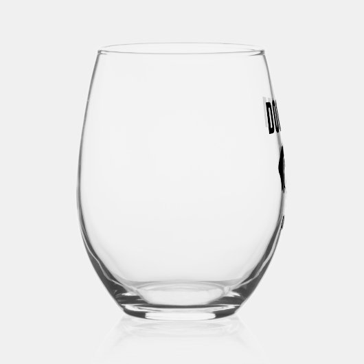 犬パーソナライズされた母名前をカスタムする ステムなしワイングラス (右)