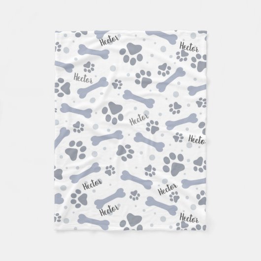 犬パーソナライズされた毛布 フリースブランケット (正面)