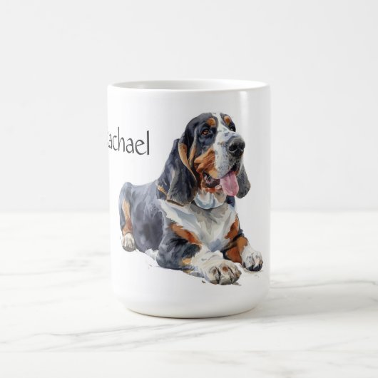 犬パーソナライズされた犬 コーヒーマグカップ (中央)