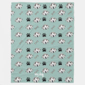 犬パーソナライズされた用毛布デザイン フリースブランケット (正面)