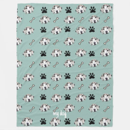 犬パーソナライズされた用毛布デザイン フリースブランケット