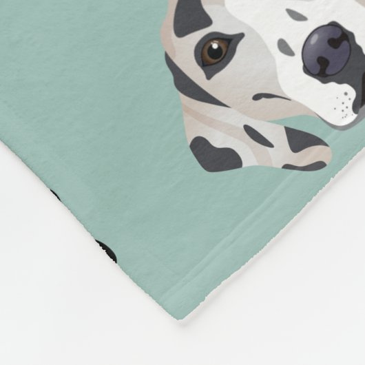 犬パーソナライズされた用毛布デザイン フリースブランケット (角)