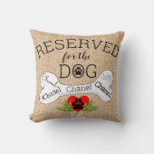 犬パーソナライズされた装飾用クッション専用 クッション (正面)