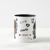 犬パーソナライズされた記念碑 | ペットのマグカップ マグカップ (中央)