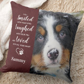 犬パーソナライズされた追悼2枚 クッション