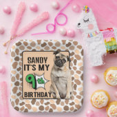 犬パーソナライズされた9th誕生日パーティー紙プレート ペーパープレート (パーティー)