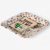 犬パーソナライズされた9th誕生日パーティー紙プレート ペーパープレート (傾斜あり)