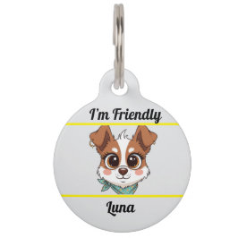 犬パーソナライズされたIDラベル – かわいい漫画ペットタグ ペット　ネームタグ