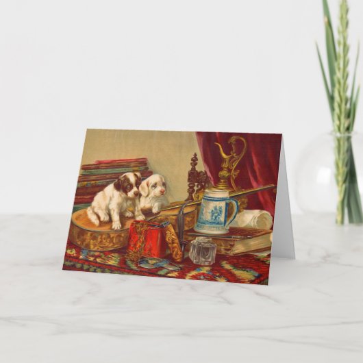 犬ビクトリアンと物 カード (正面)
