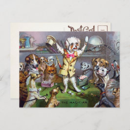 犬ビクトリアン魔術葉書 ポストカード