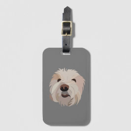 犬ビコンフリーズかわいい犬 ラゲッジタグ