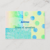 犬ビジネス、名刺 名刺 (裏面)