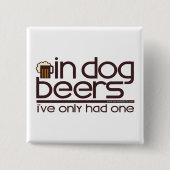 犬ビール…. 缶バッジ (正面)