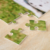 犬ファンキーのバセット犬 ジグソーパズル (側面)