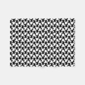 犬フェイクファッション毛布1付きピエードゥプル フリースブランケット (正面(横))