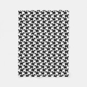 犬フェイクファッション毛布1付きピエードゥプル フリースブランケット (正面)