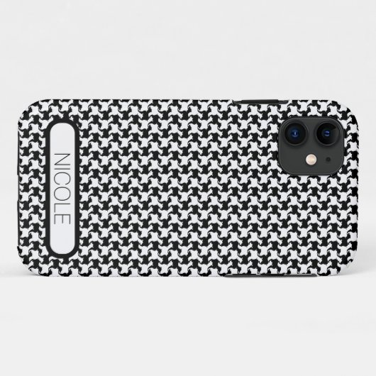 犬フェイク付きピエドプー1カスタムのIphoneケース Case-Mate iPhoneケース (裏面(横))