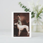 犬フランスの付きヴィンテージ ポストカード (スタンド正面)