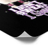 犬フランスの恋人ママパパ犬のためのスパークルブルドッグ ポスター (角)